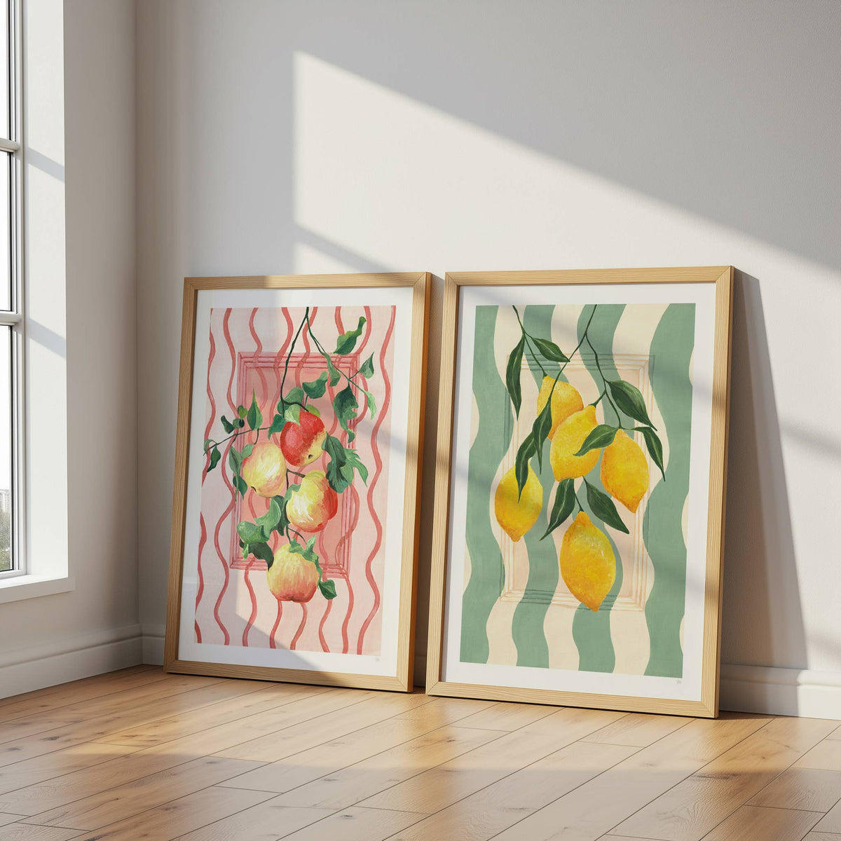 Hand Painted Lemons Art Print