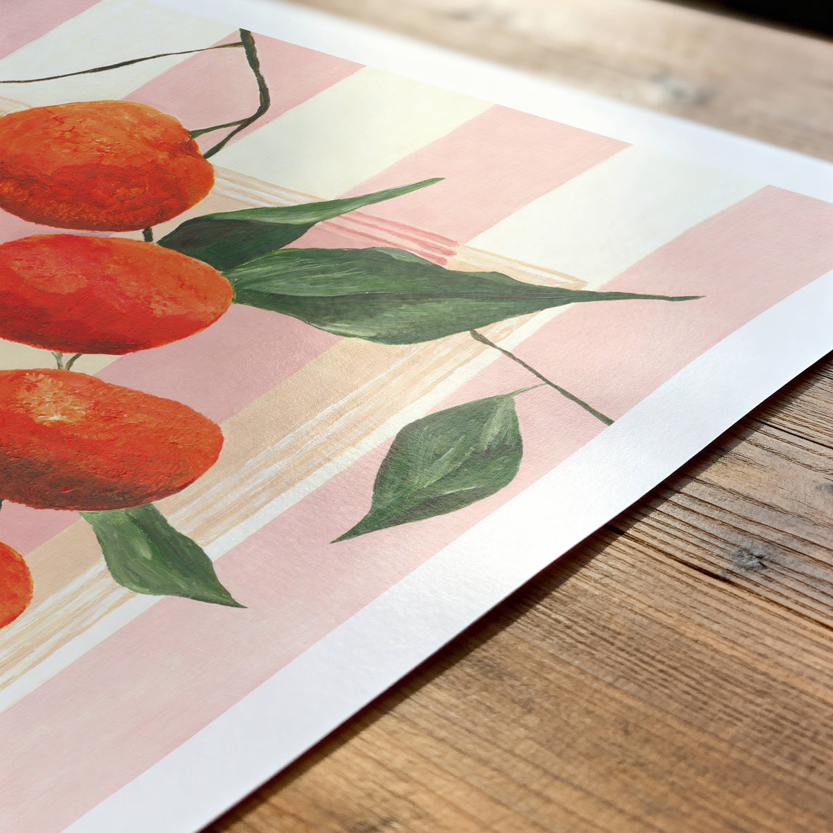 Hand Painted Oranges Art Print